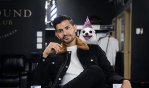 Cute Dog Memes dog on a shoulder