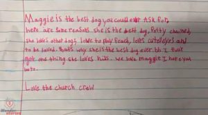 Roman's letters to Maggie's adopters