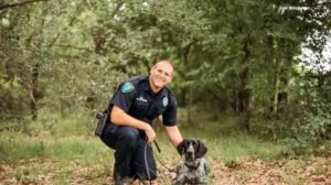 Officer Joel Nitchman and his K9 partner, Roni