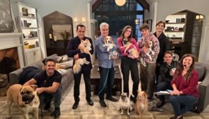The cast with the rescued lab dogs- @generalhospitalabc - Instagram